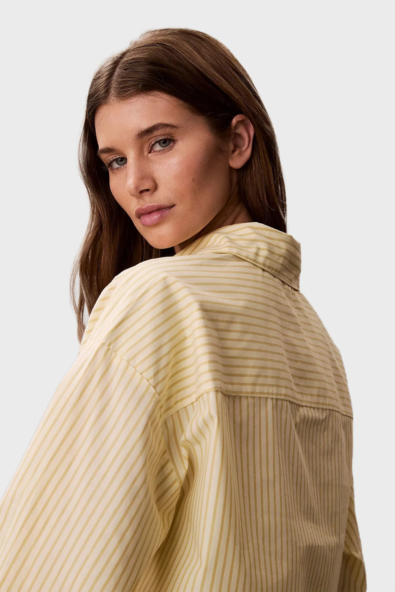 Ночная рубашка CK GRAPHIC CROPPED POPLIN SHIRT 5