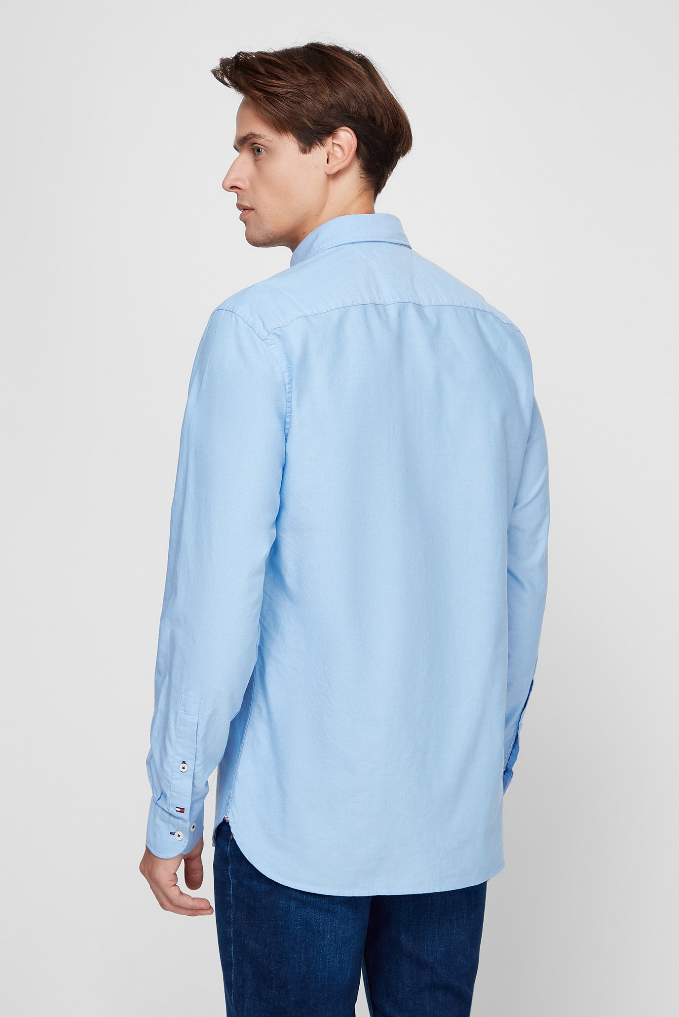 Мужская голубая рубашка ENGINEERED STRIPE OXFORD 9