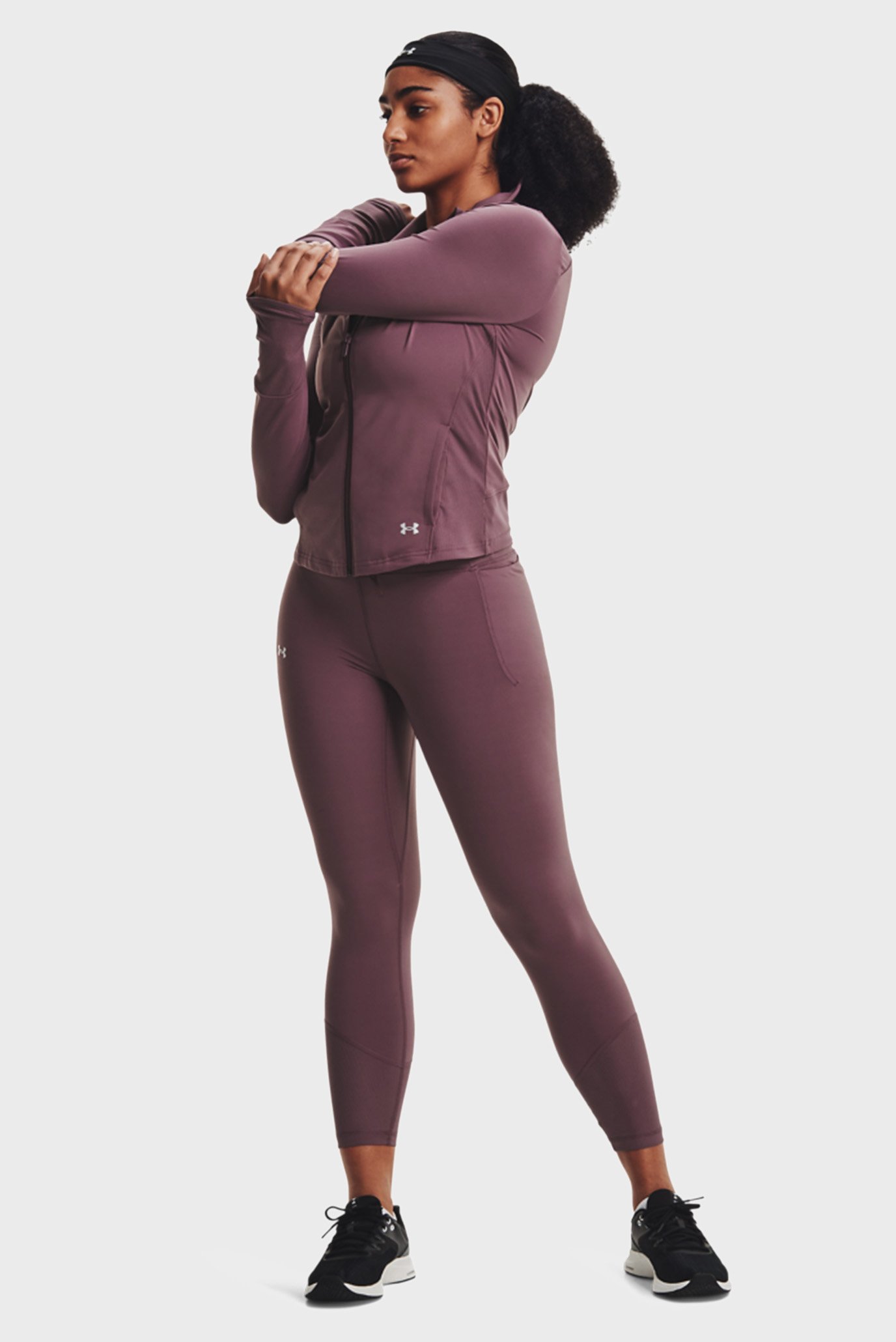 Женские фиолетовые тайтсы Meridian Rib WB Ankle Leg 2