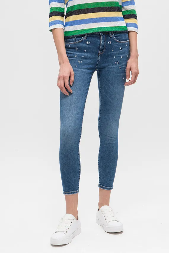 Женские голубые джинсы COMO RW CROPPED ISA Tommy Hilfiger