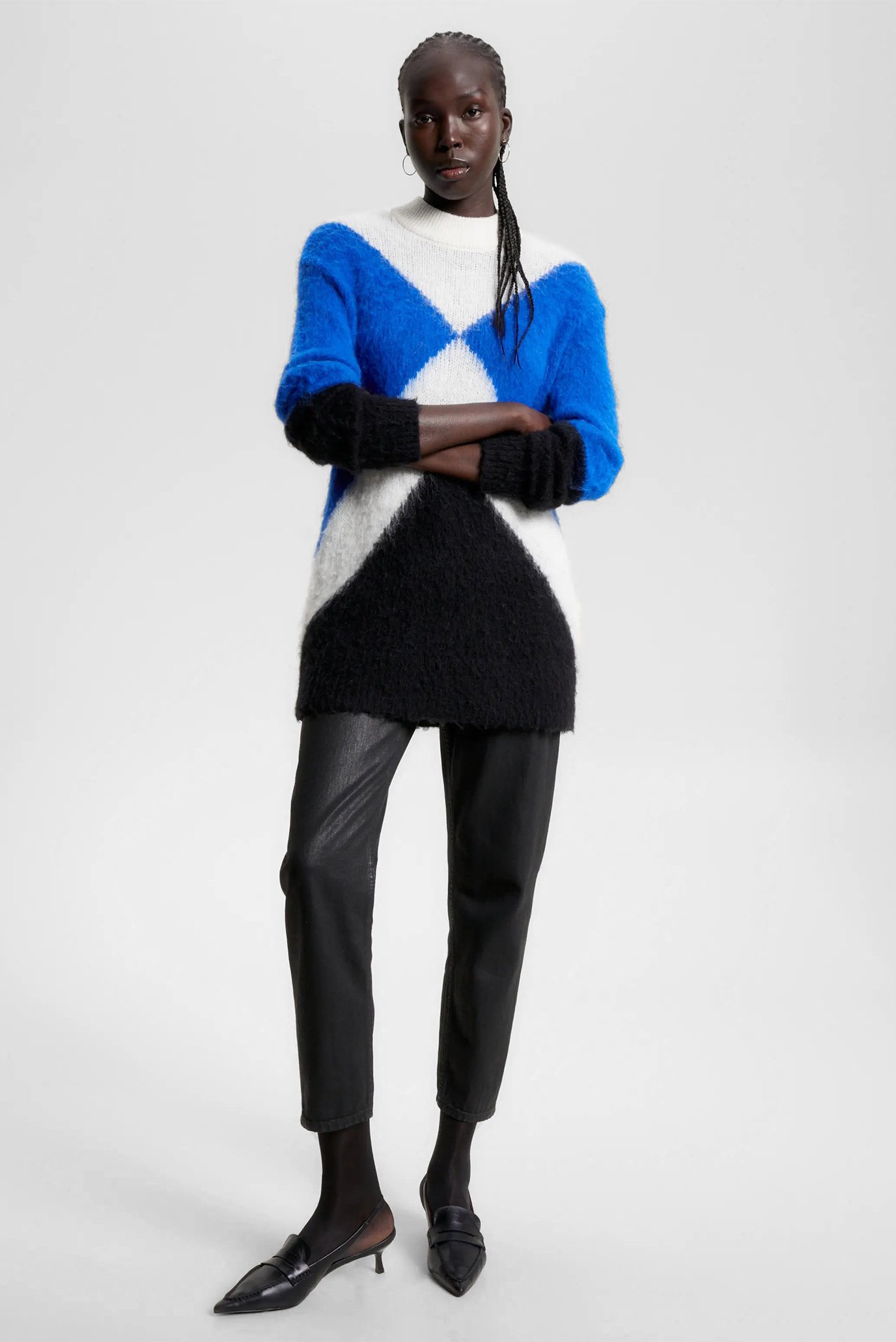 Свитер EXPLODED ARGYLE ALPACA SWEATER 2