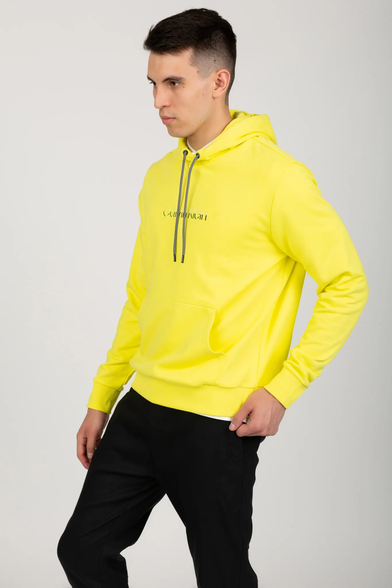 Мужское желтое худи MULTI COLOR LOGO 2