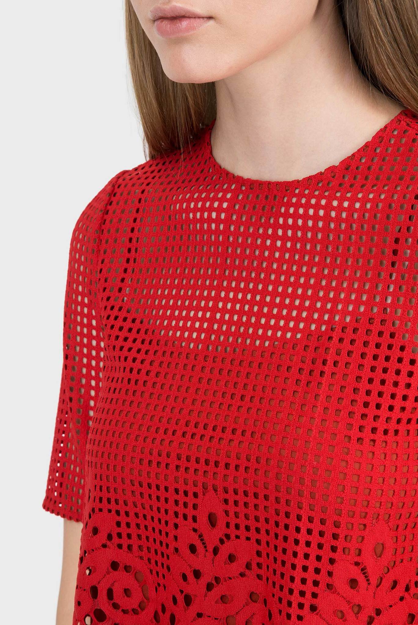 Женская красная блуза 4