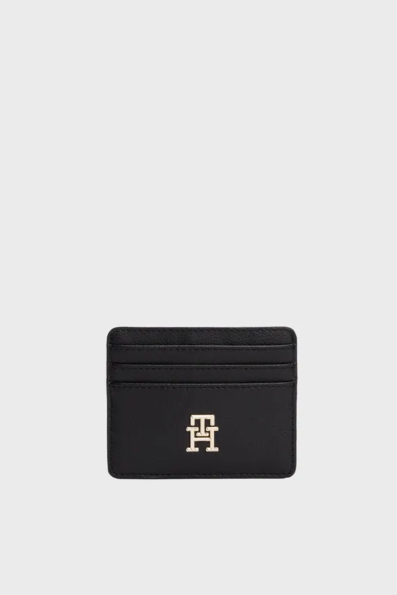 Женский черный кардхолдер TH SOFT LOGOTAPE CC HOLDER Tommy Hilfiger