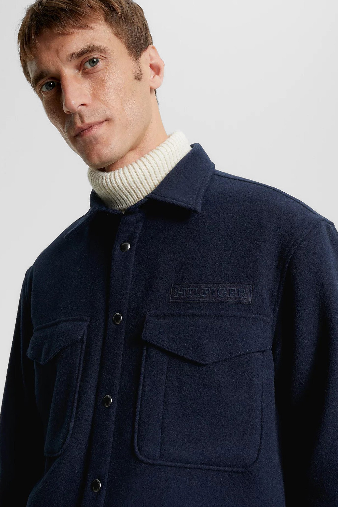 Рубашка BRUSHED SOLID OVERSHIRT 4