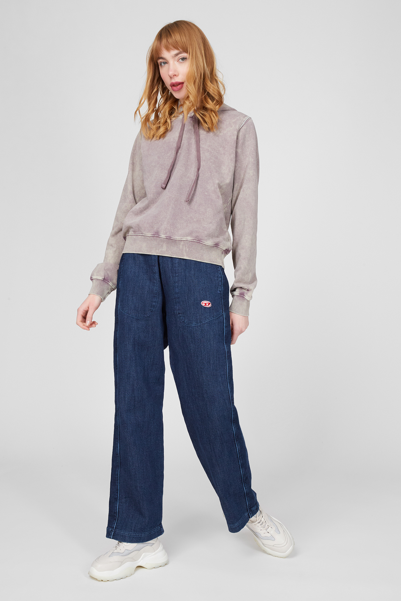 Женское серое худи REGGY-HOOD-C10 7