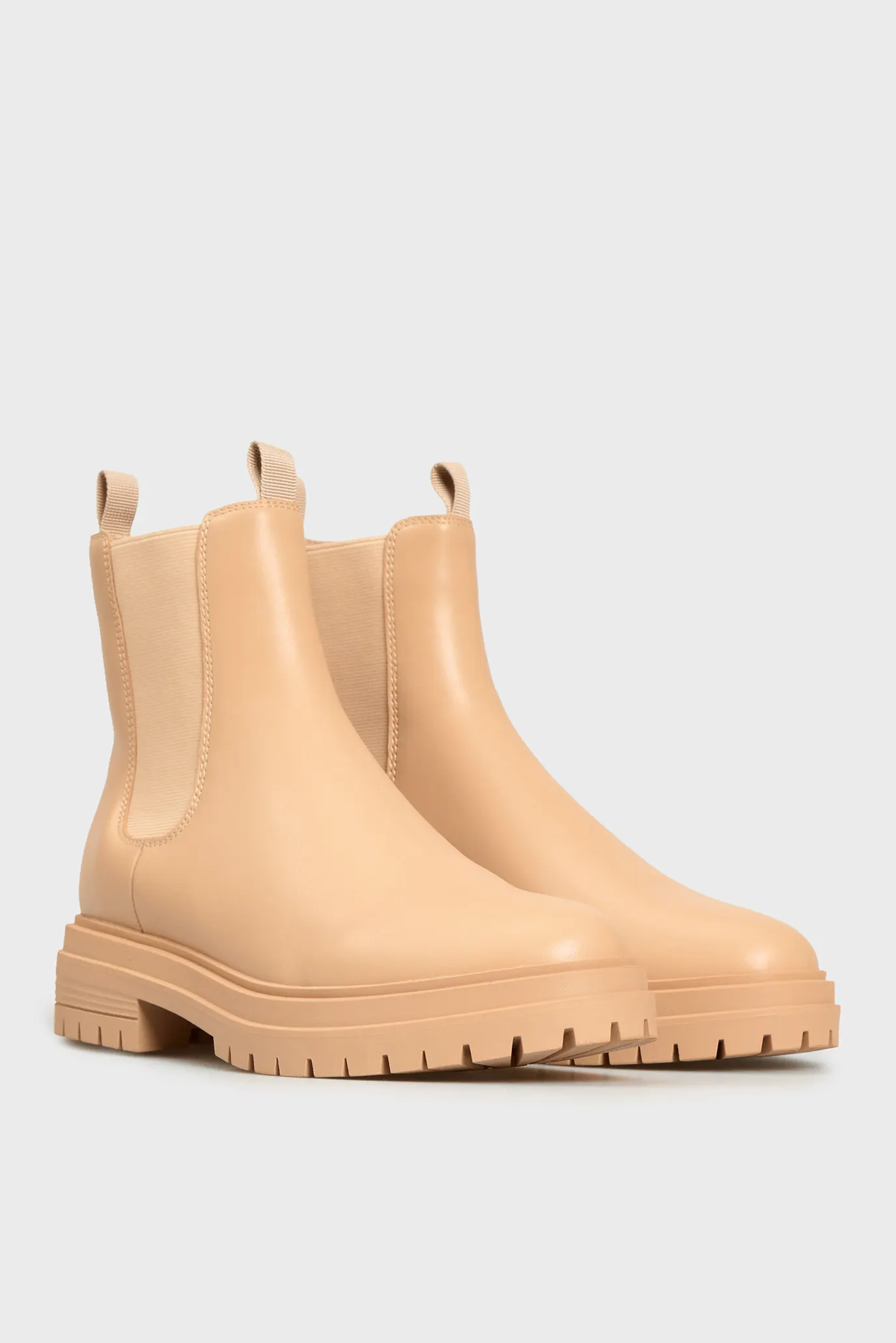 Женские бежевые кожаные челси Kenshi 8