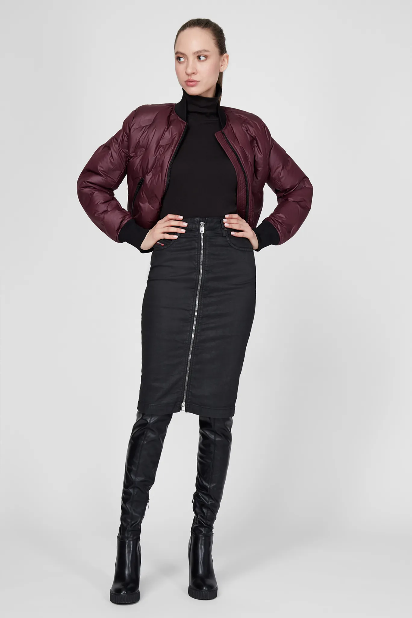 Женская черная юбка D-ELBEE-NE SKIRT 2