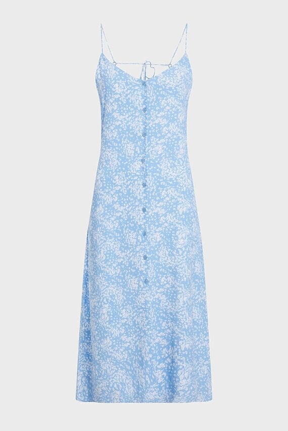 Платье LONG CHIFFON BUTTON DOWN DRESS