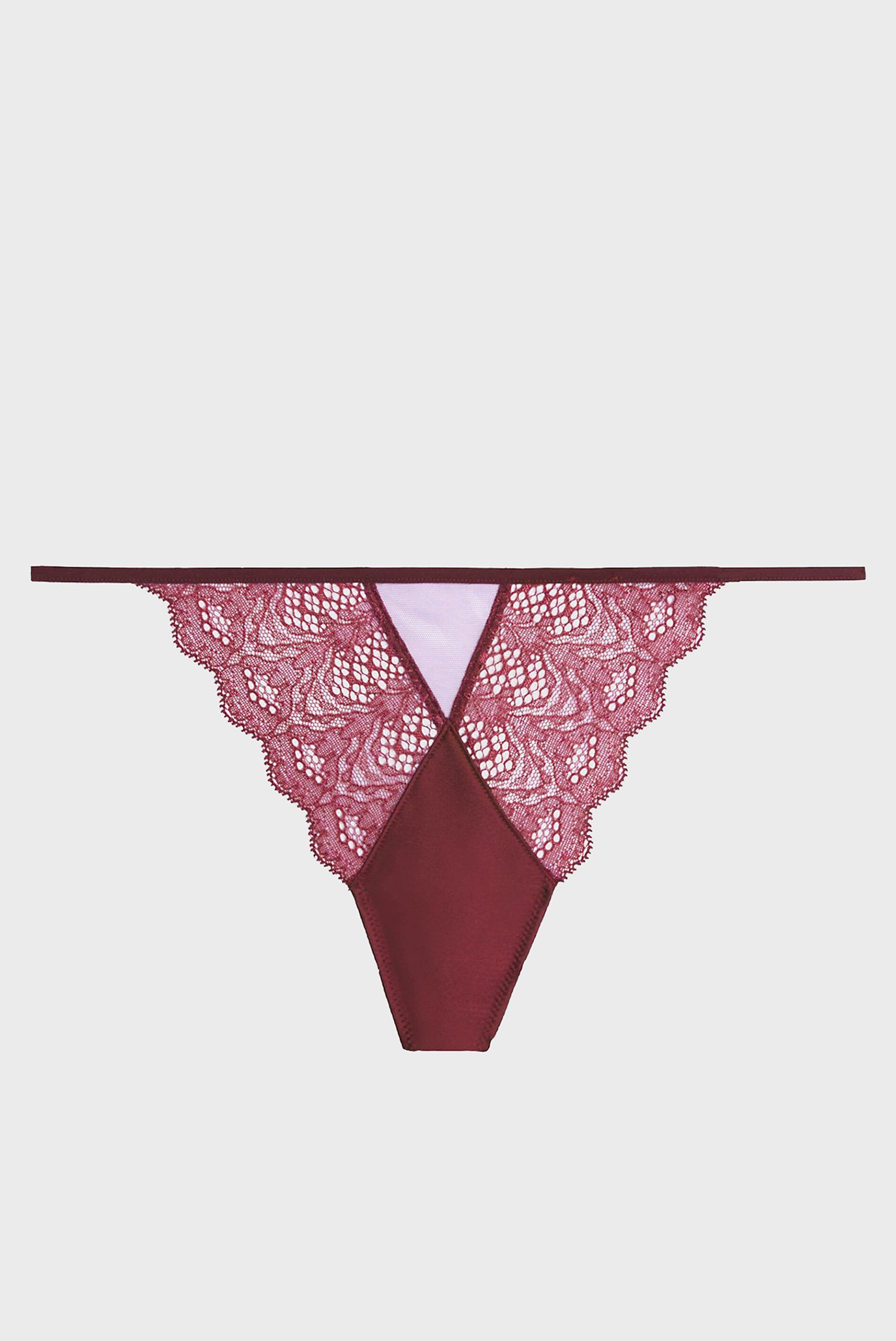 Женские бордовые трусики STRING THONG 6