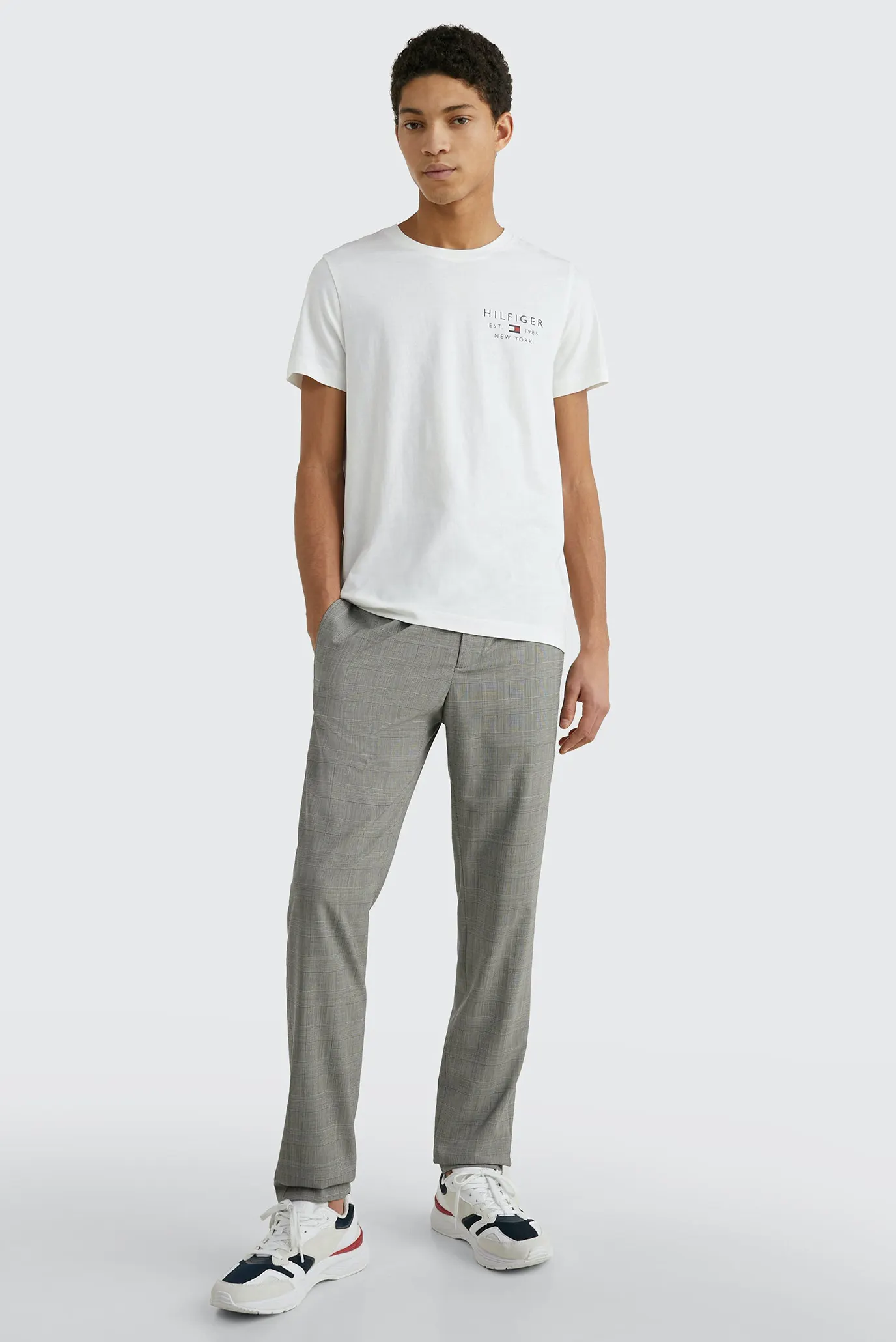 Мужская белая футболка BRAND LOVE SMALL LOGO TEE 7