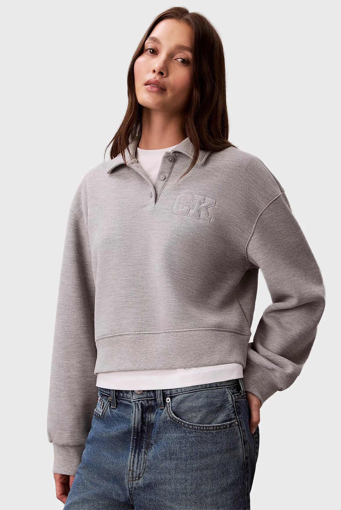 Поло с длинным рукавом LS RLXED INTRLOCK FASHION POLO S 1