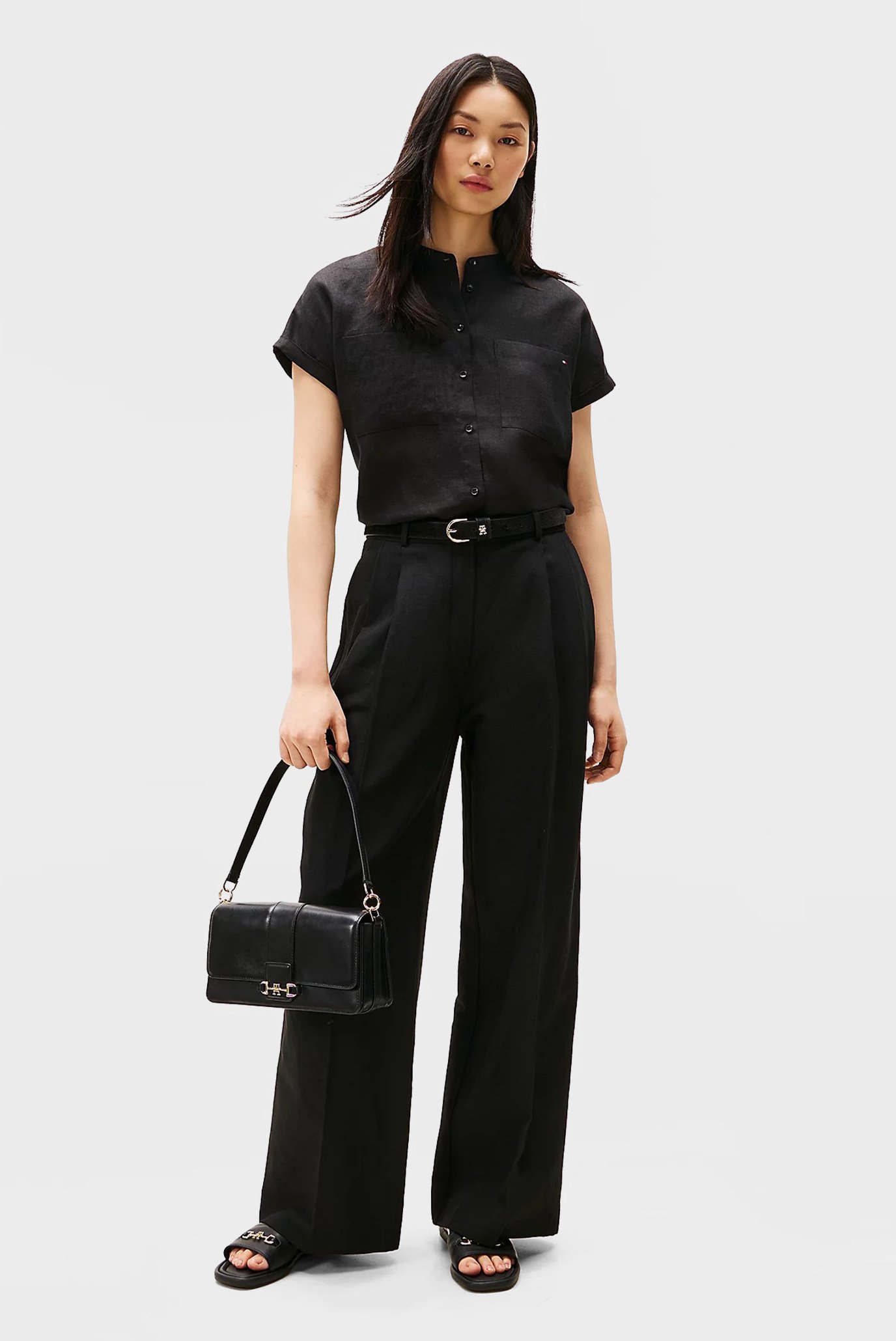 Блузка ESS LINEN COLLARLESS S S BLOUSE 3