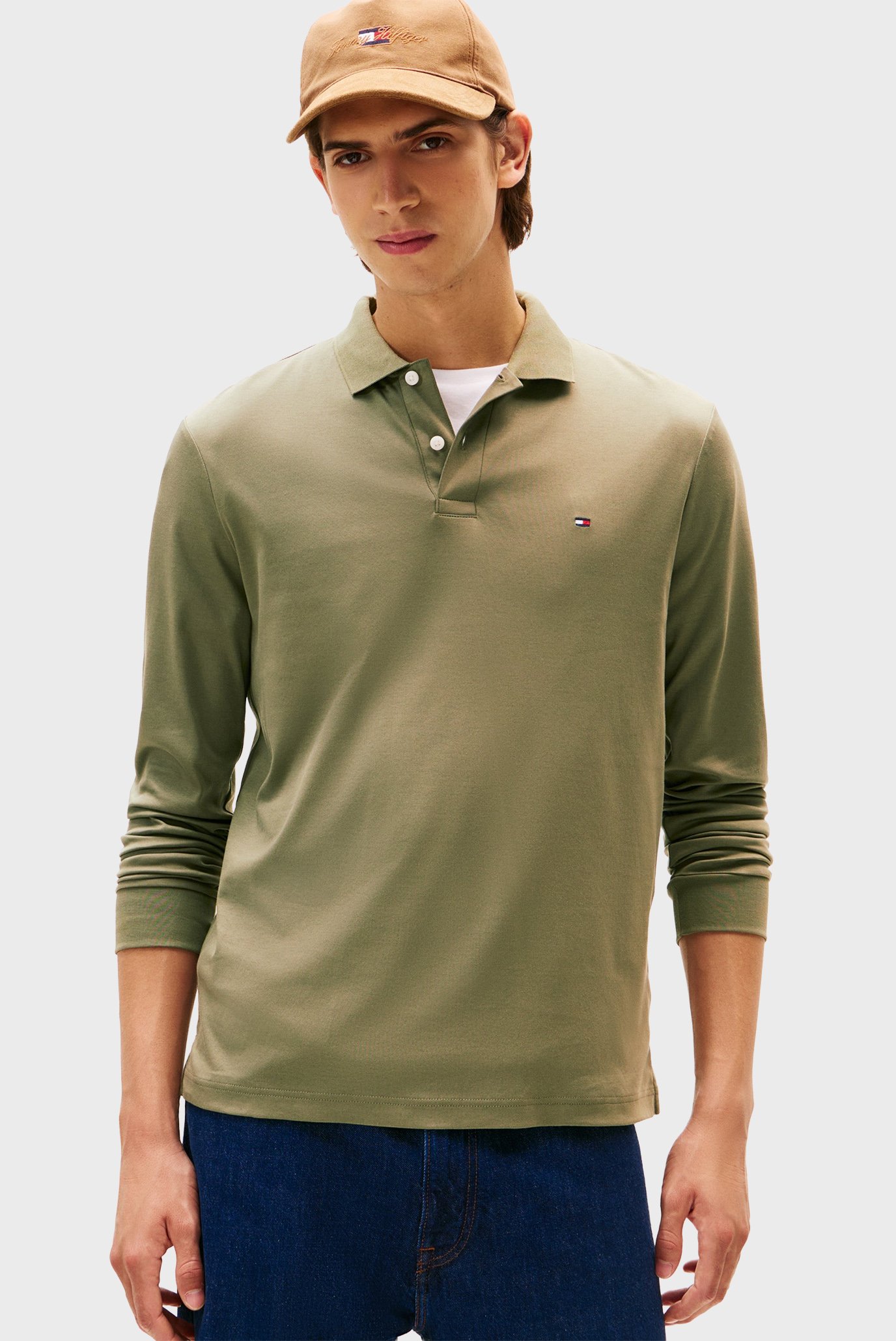 Поло с длинным рукавом L S LIQUID COTTON REG POLO 1