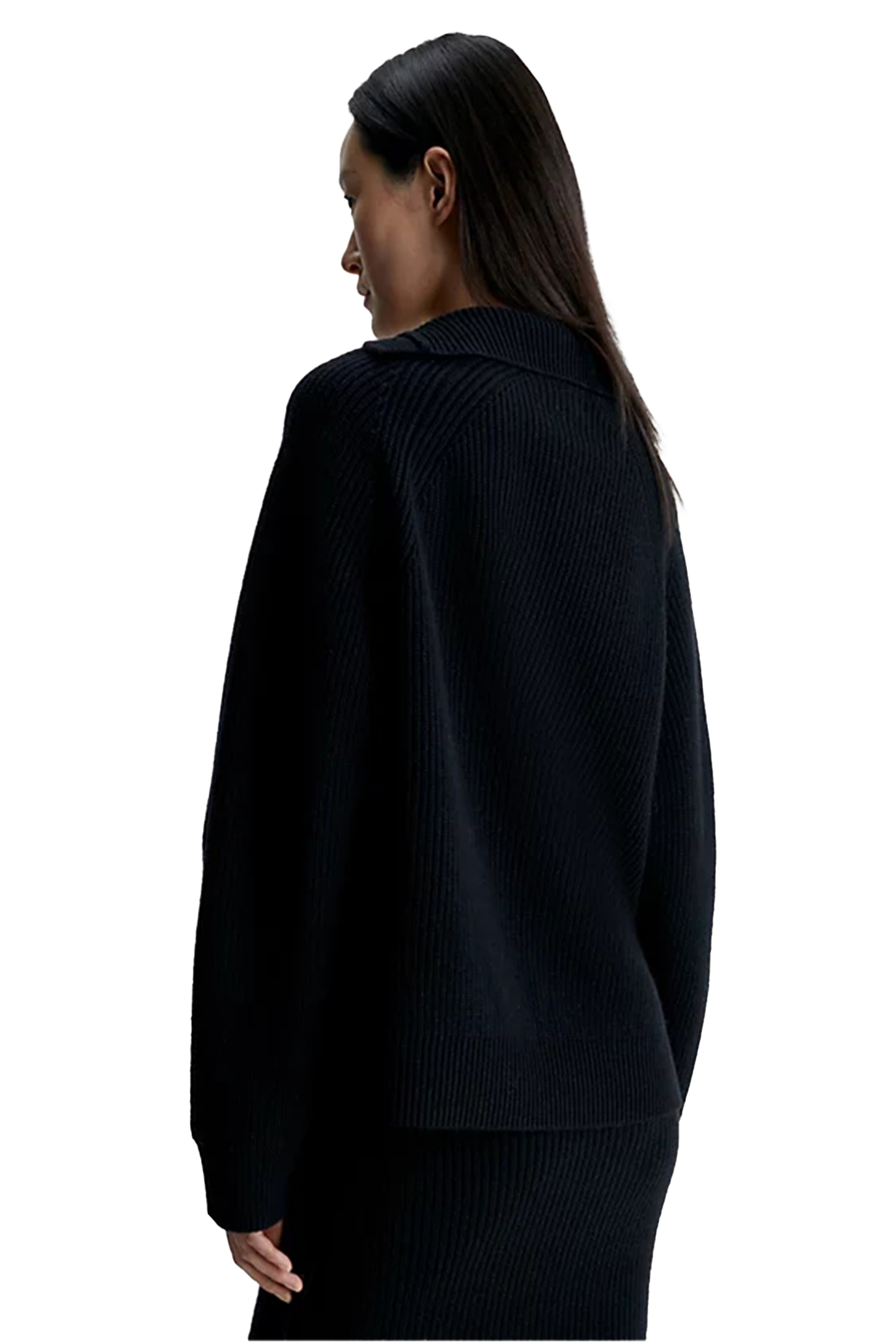 Гольф RECYCLED WOOL BUTTON MOCK NECK 2