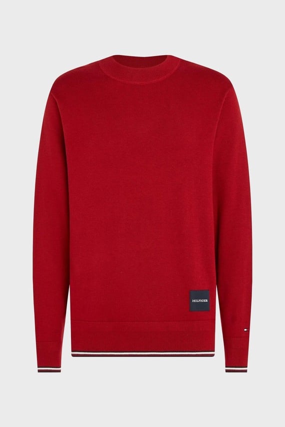 Мужской красный джемпер MONOTYPE GS TIPPED CREW NECK
