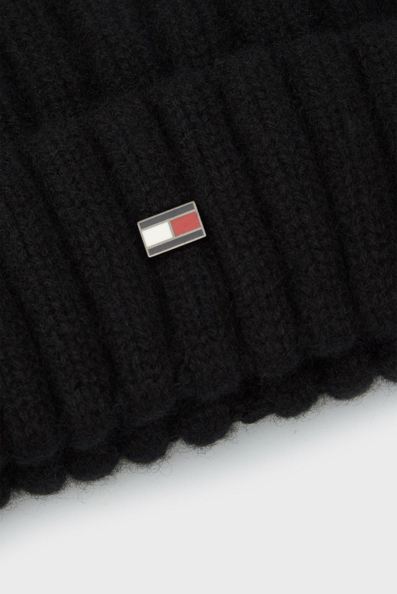 Мужская черная кашемировая шапка TH DC CASHMERE BEANIE 4