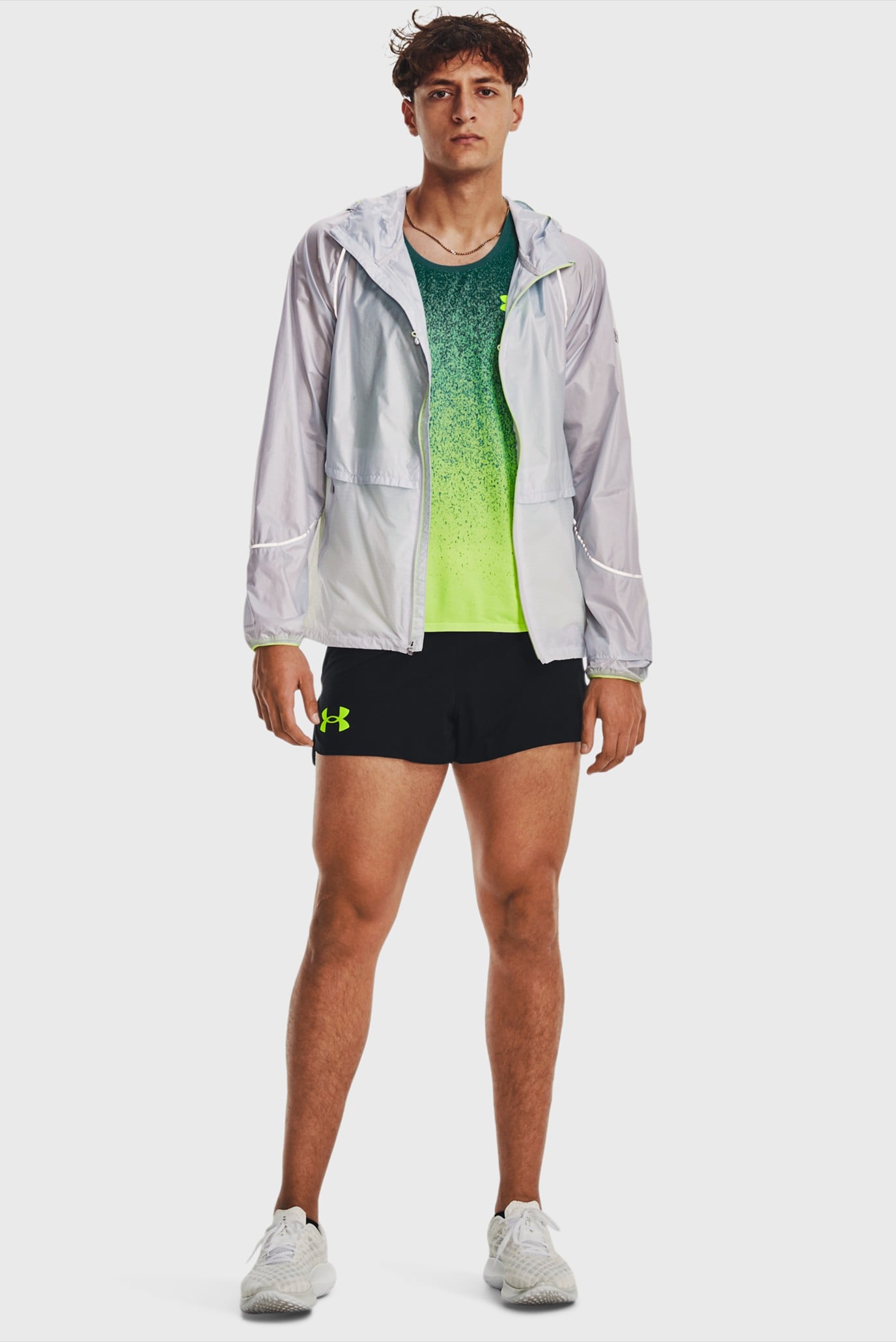 Мужские черные шорты UA LIGHTER THAN AIR SHORT 12