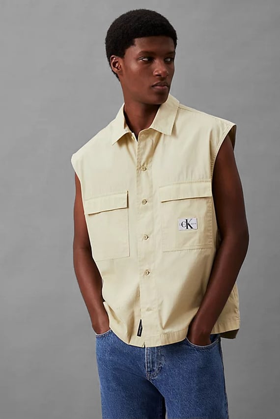 Рубашка с коротким рукавом SLEEVELESS POPLIN SHIRT