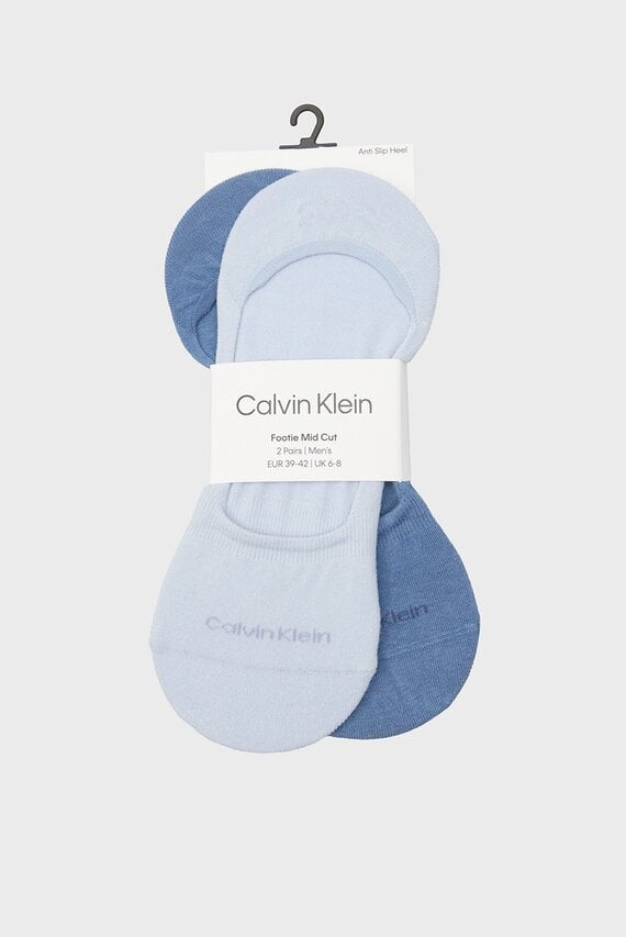 Следы/CK MEN FOOTIE MID CUT 2P