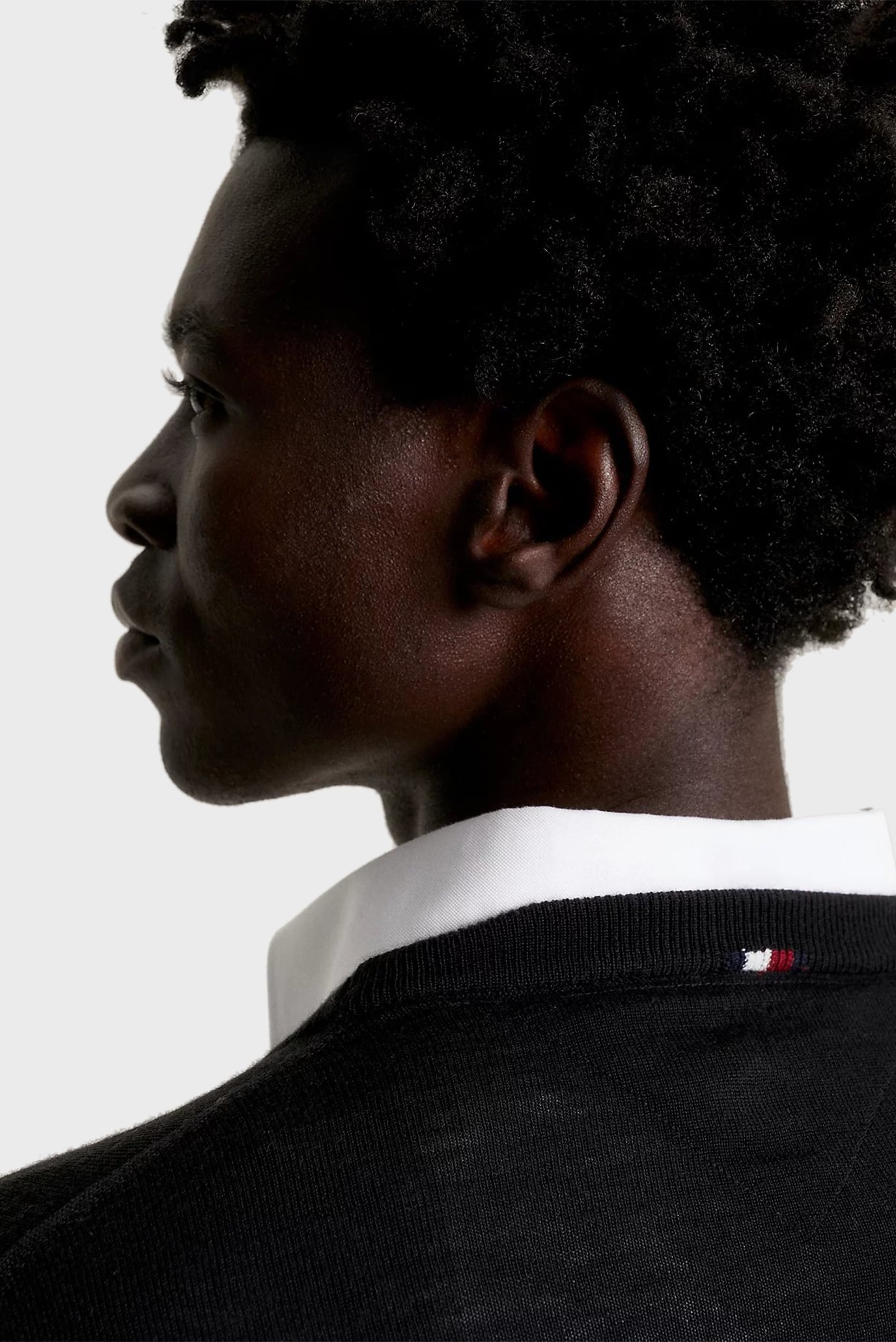 Мужской черный шерстяной джемпер FINE GAUGE MERINO CREW NK 4