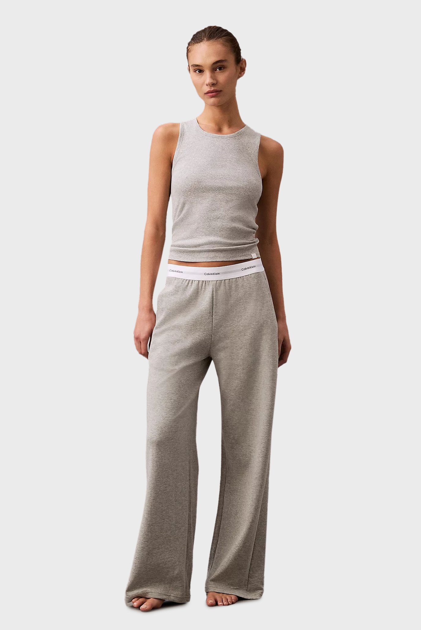 Женские серые брюки WIDE LEG PANT 1