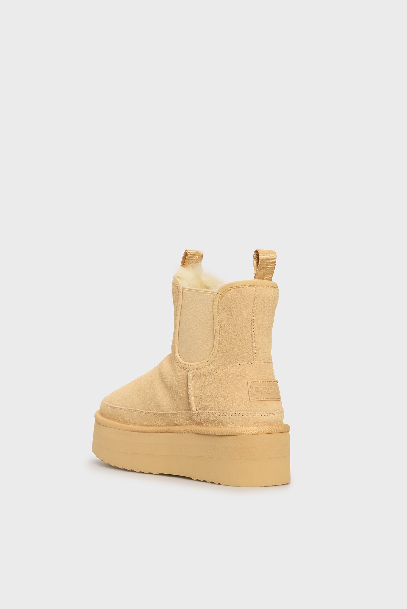 Женские бежевые замшевые угги Loimaa 4