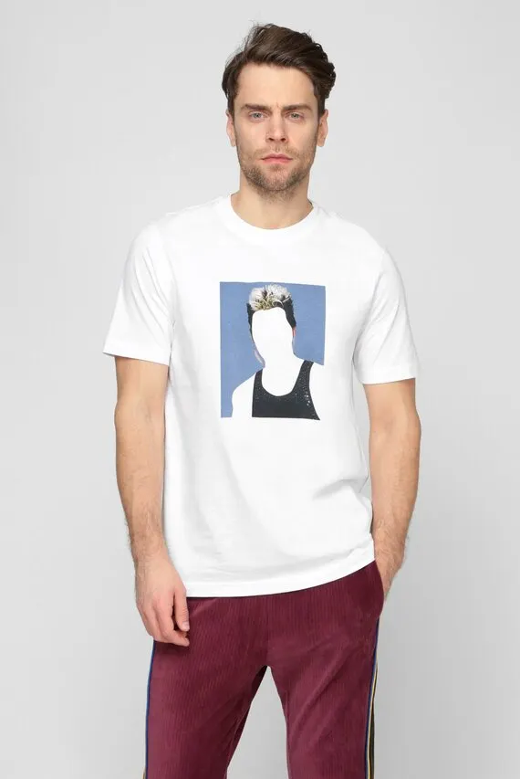 Мужская белая футболка JUST-C3 Diesel