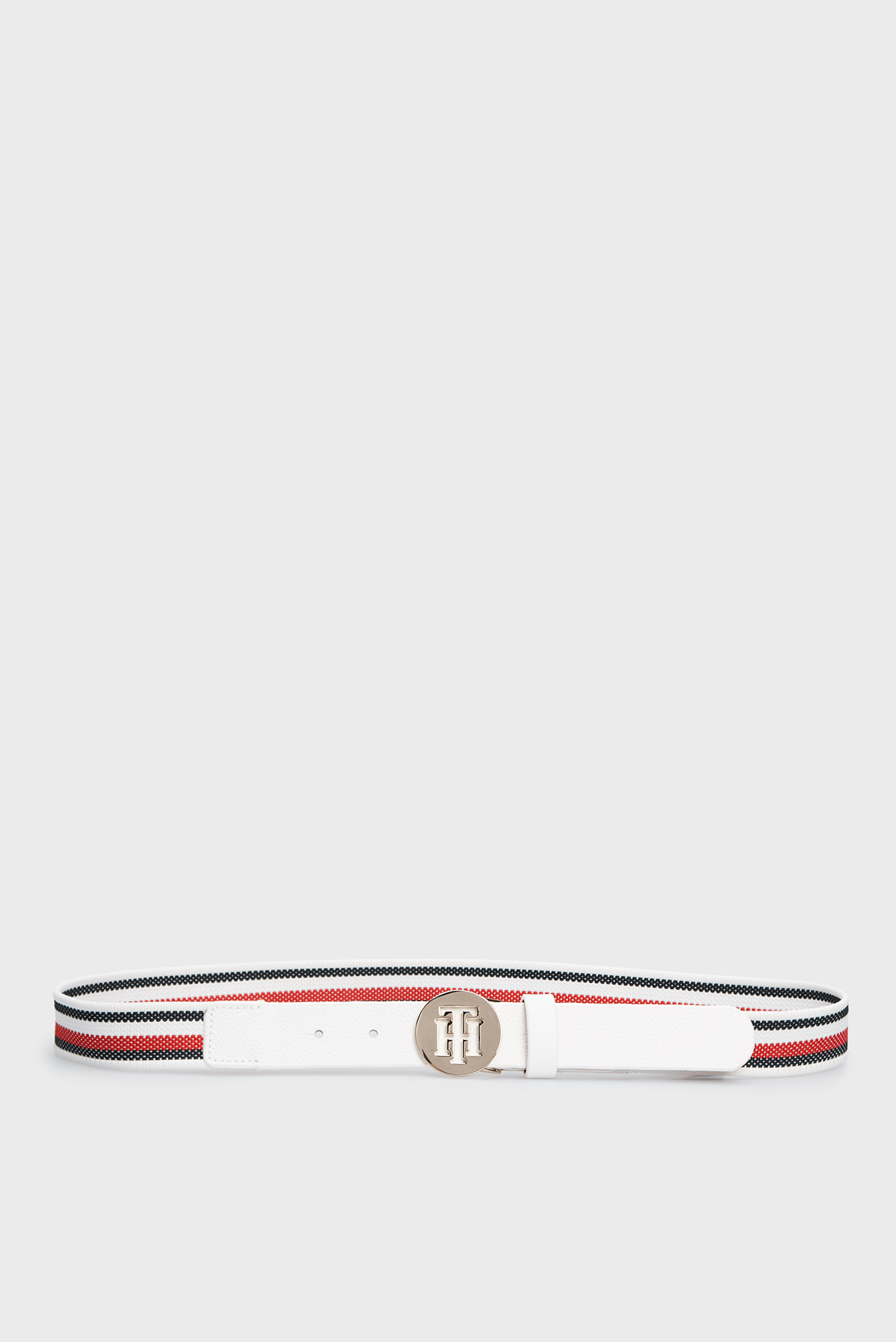 Женский белый ремень TH ROUND ELASTIC BELT 3.0 4