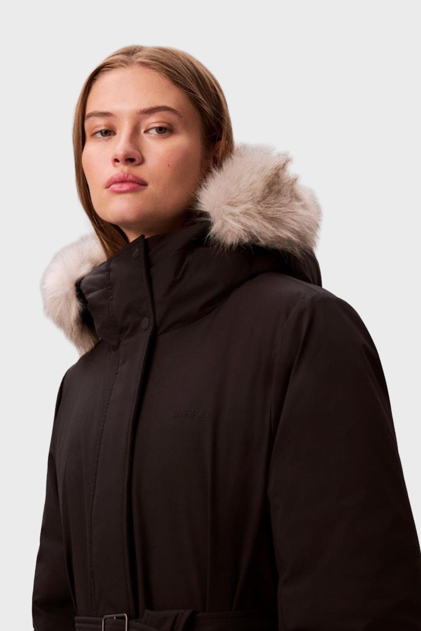 Куртка зимняя BELTED MATTE QUILTED JACKET WITH 1