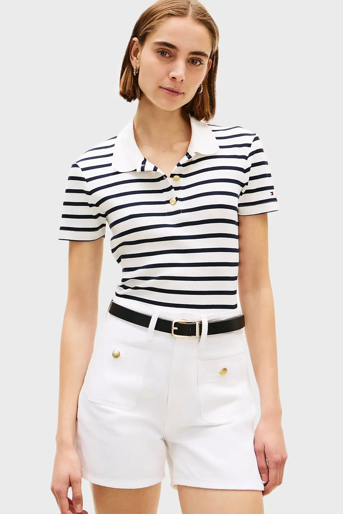 Поло GOLD BUTTON SLIM SS POLO 1