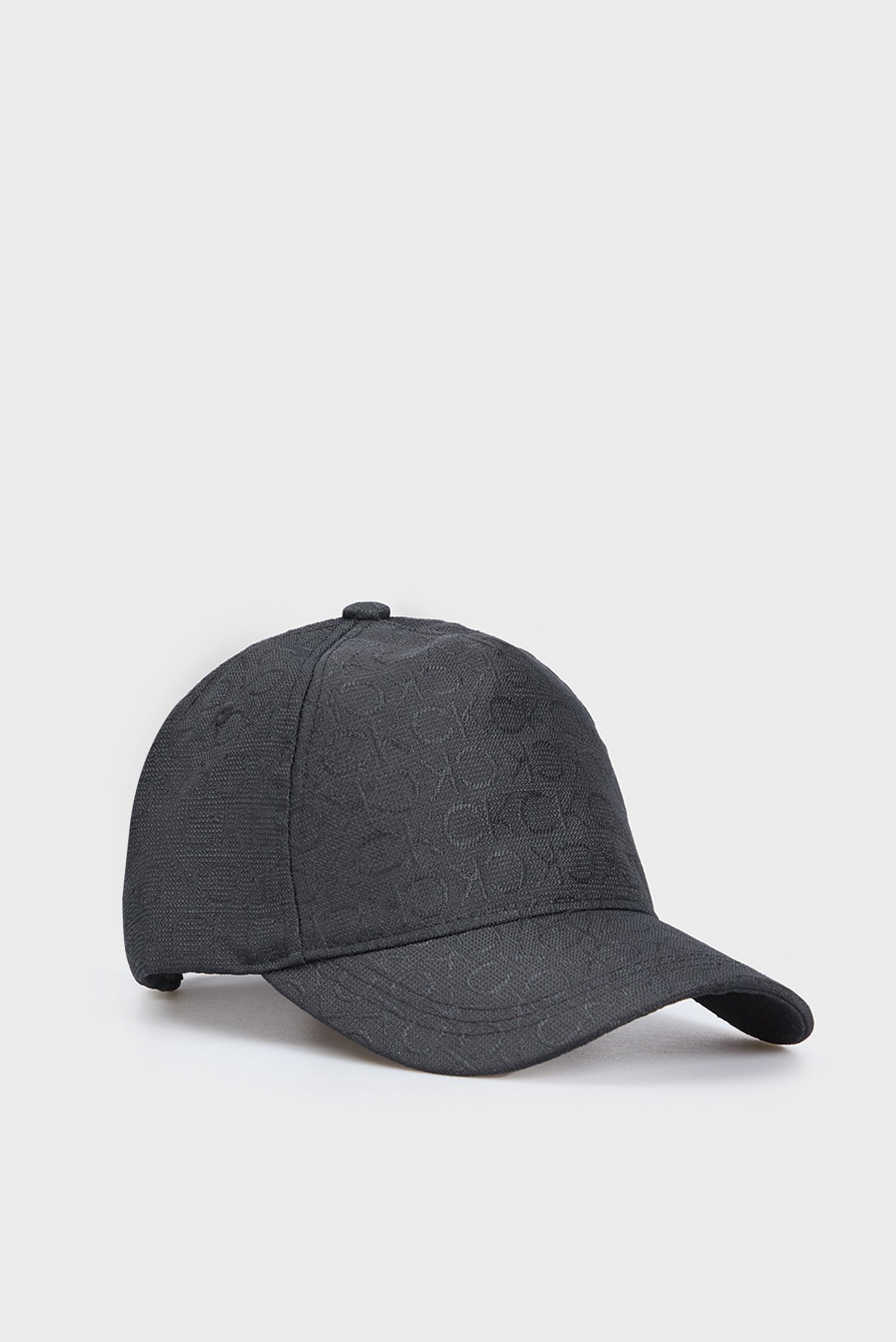 Женская черная кепка с узором MONOGRAM JACQUARD CAP 1