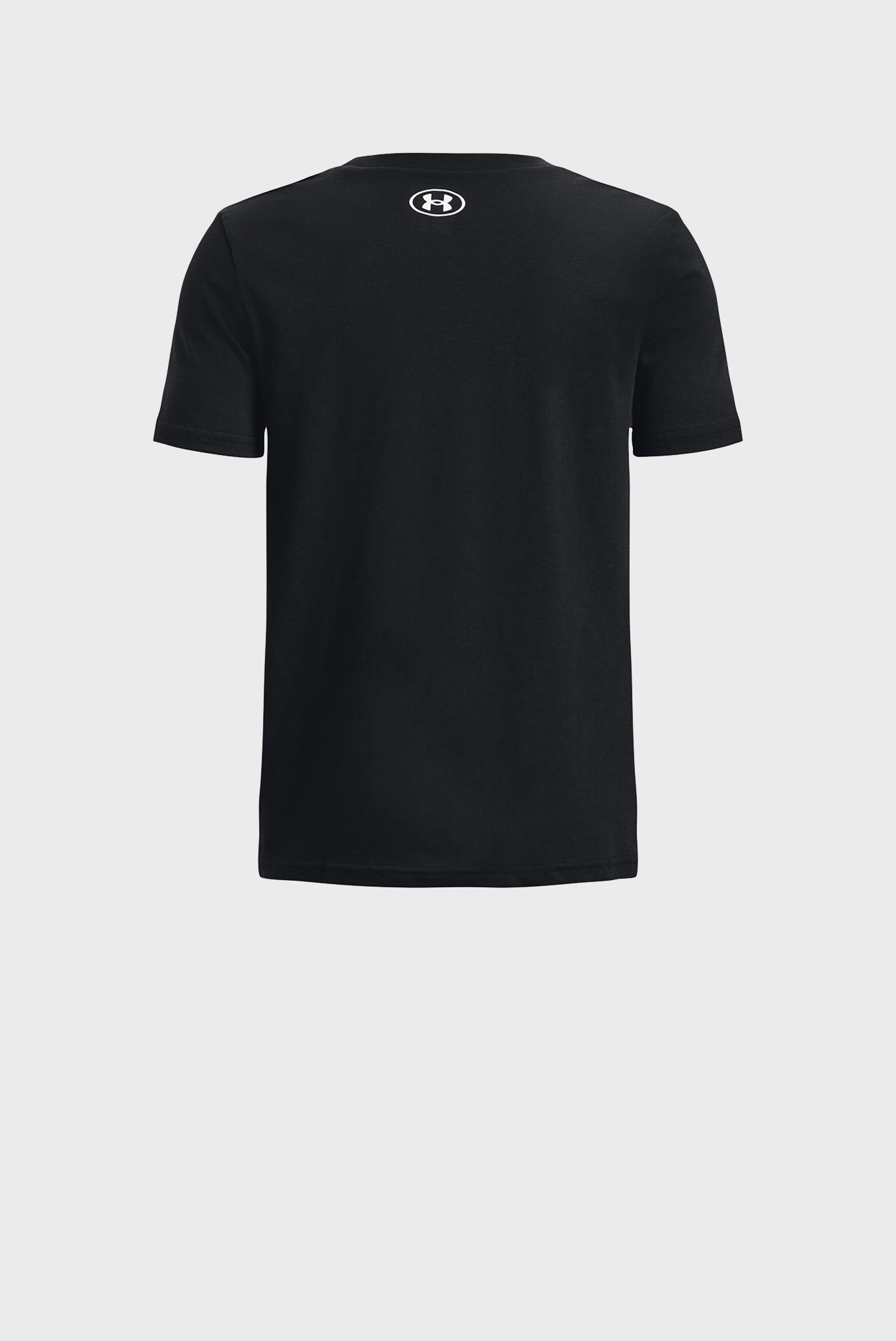 Детская черная футболка UA B BOX LOGO CAMO SS MFO 2