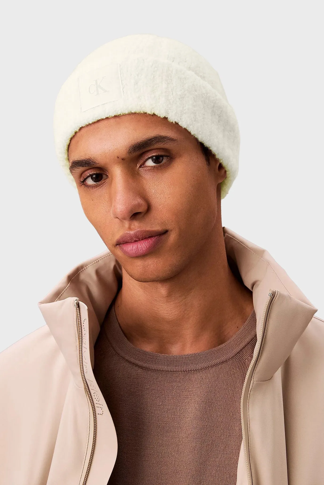 Шапка CK PATCH BOUCLE BEANIE 2