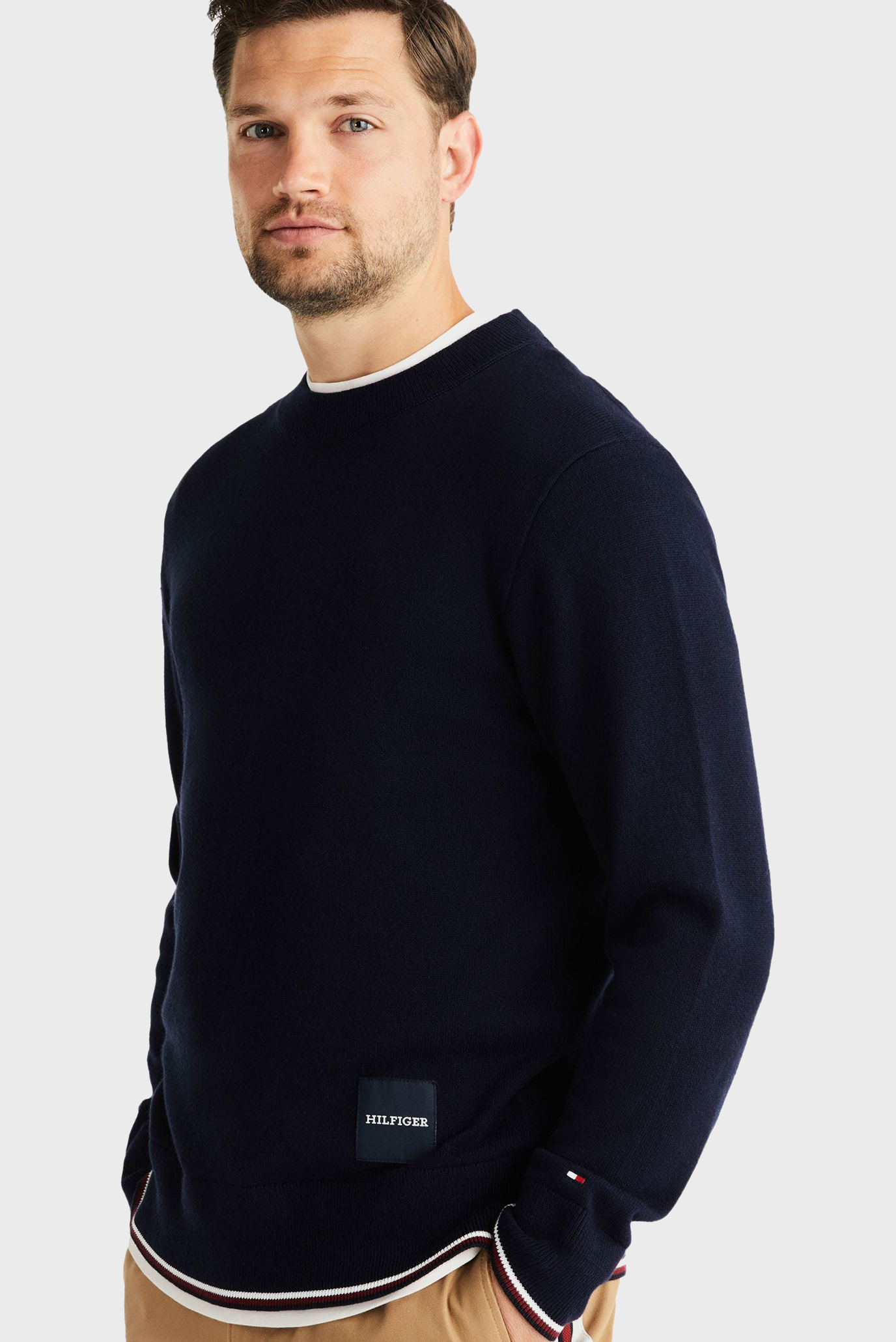 Свитер MONOTYPE GS TIPPED CREW NECKTommy Hilfiger Свитер MONOTYPE GS TIPPED CREW NECK 8