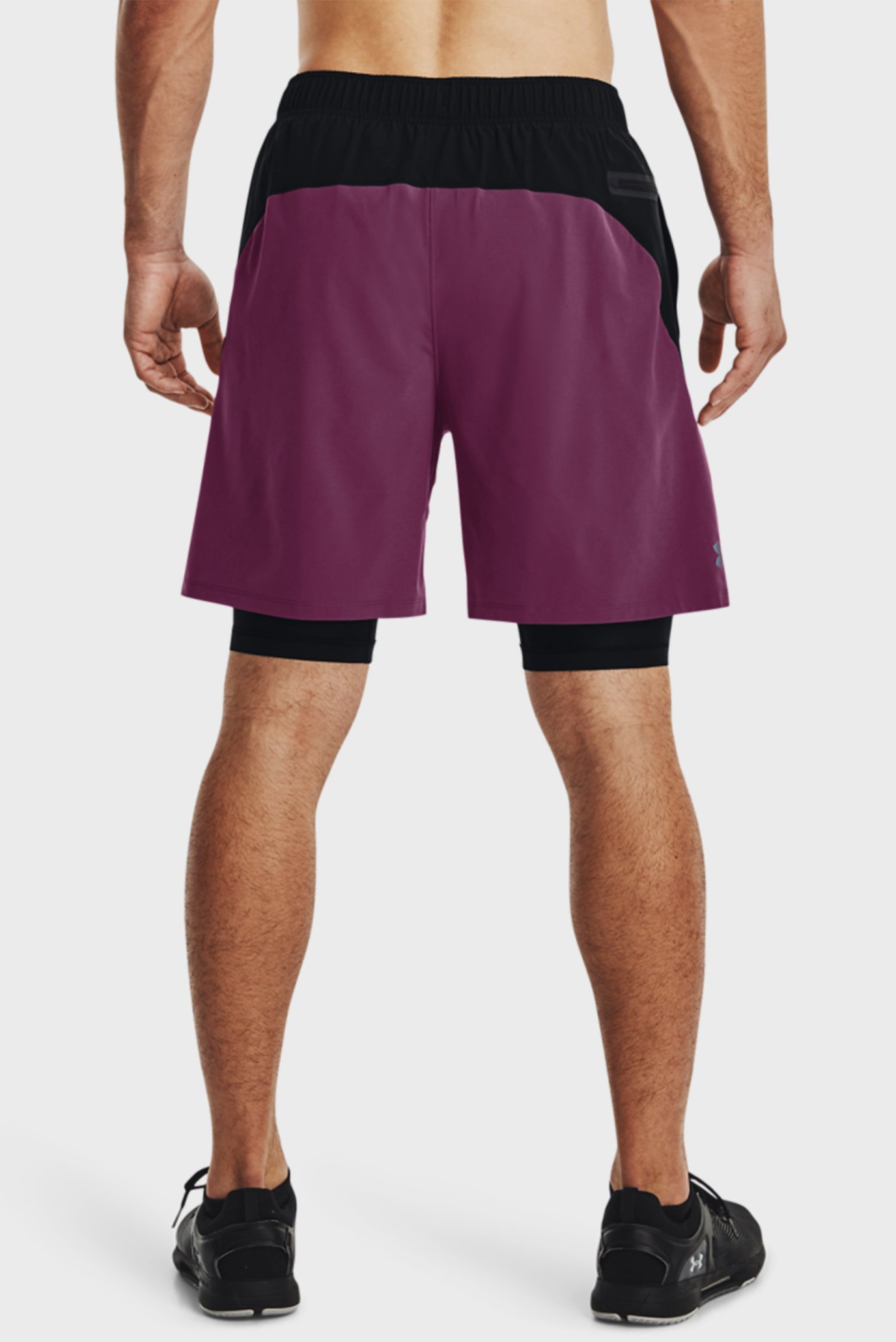 Мужские фиолетовые шорты UA BTG Woven 2-in-1 Shorts Under Armour Мужские фиолетовые шорты UA BTG Woven 2-in-1 Shorts 3