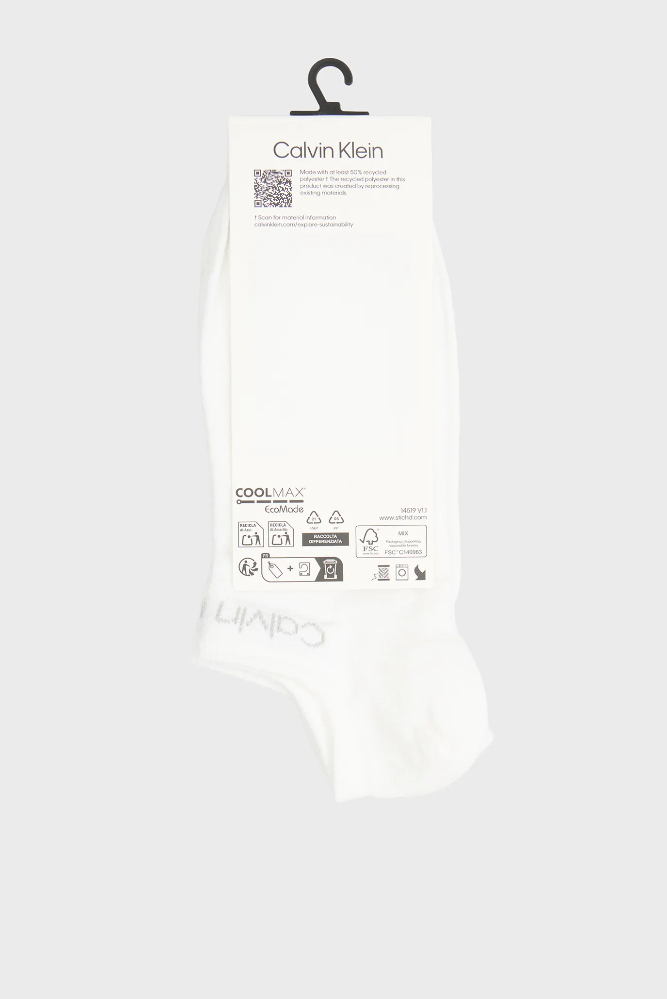 Носки CK WOMEN SNEAKER GRIPPER 2P SU 3