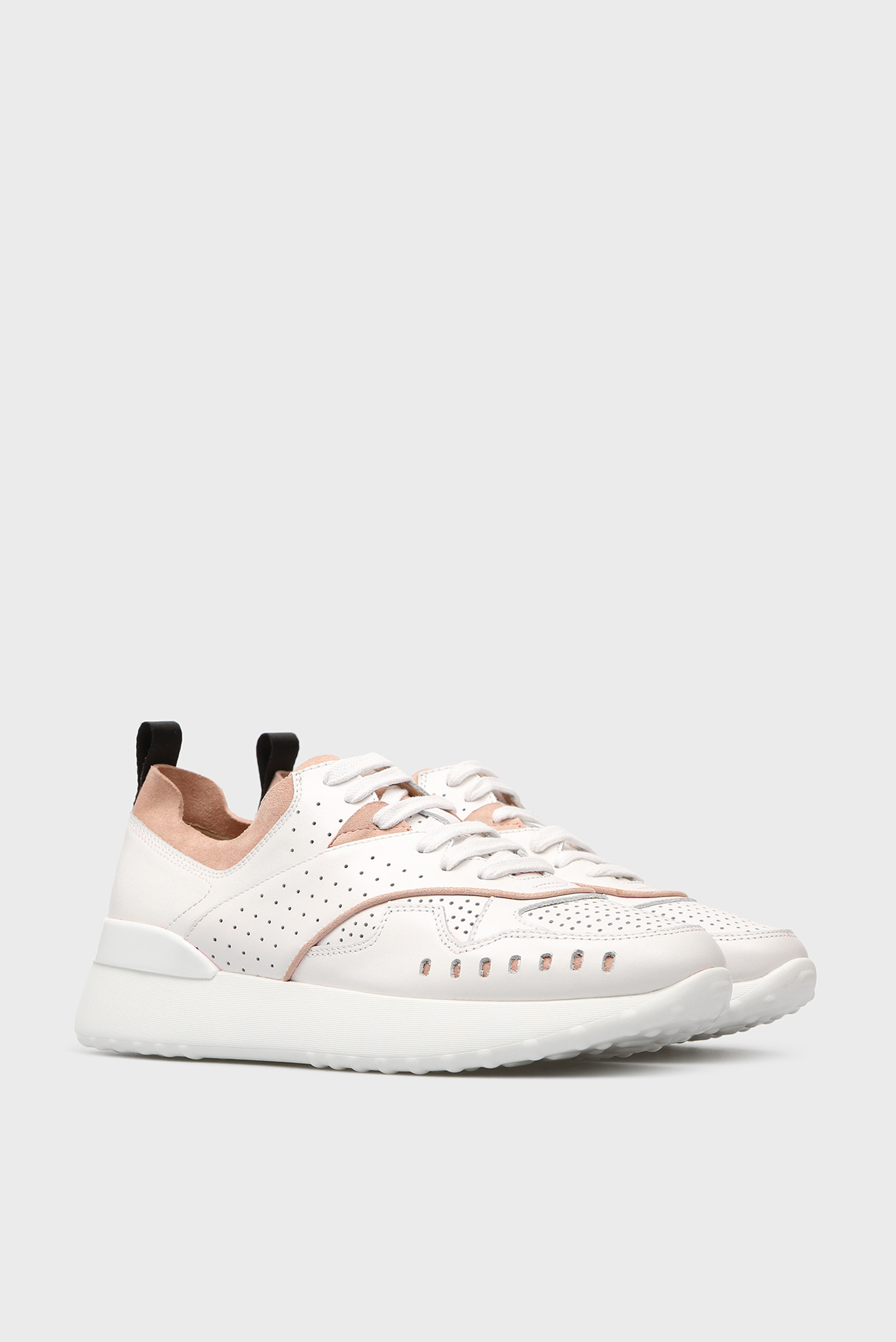 Женские белые кожаные кроссовки Garcia 7