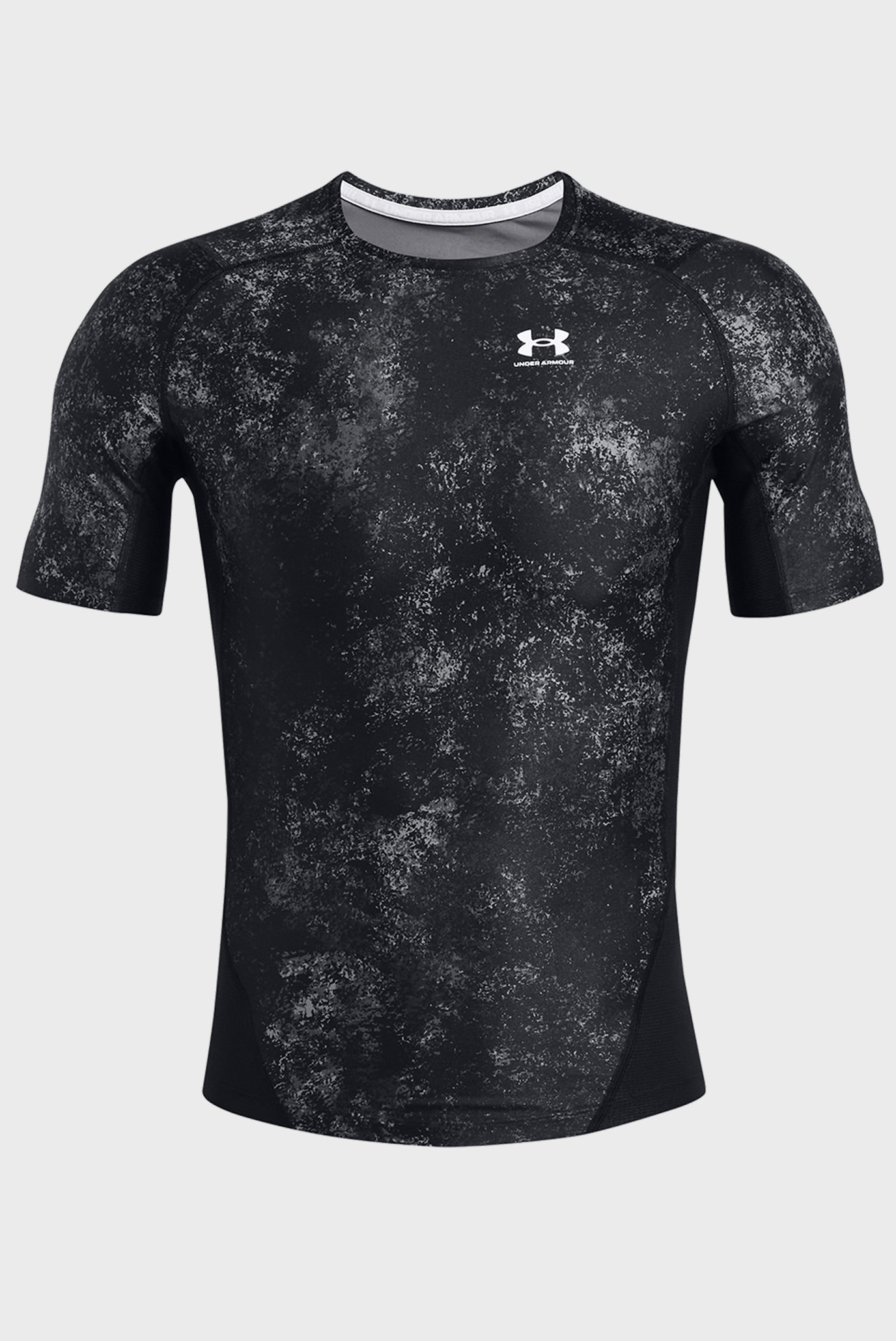 Мужская черная футболка с узором UA HG IsoChill Prtd SSUnder Armour Мужская черная футболка с узором UA HG IsoChill Prtd SS 3