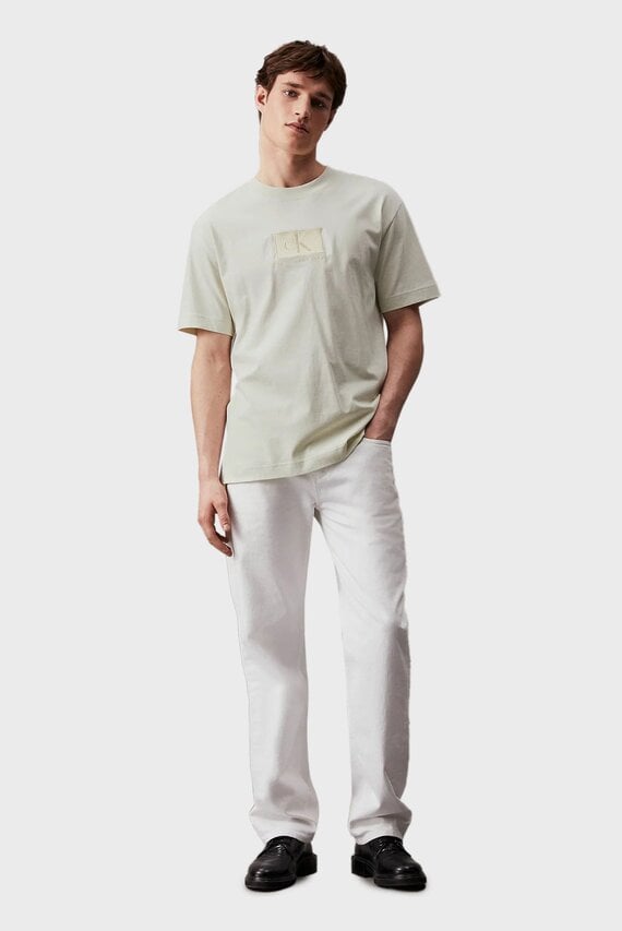 Мужская белая футболка EMBROIDERY PATCH Calvin Klein Jeans