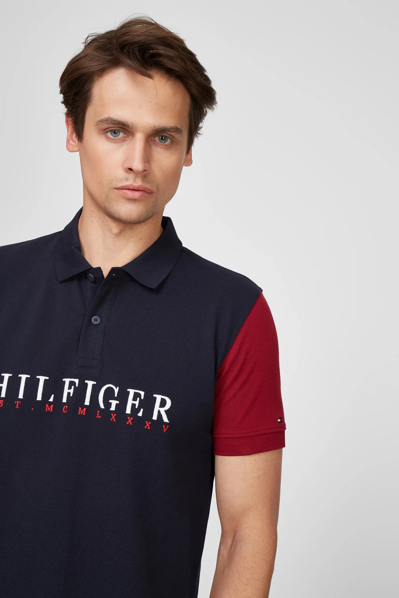 Мужское темно-синее поло 10