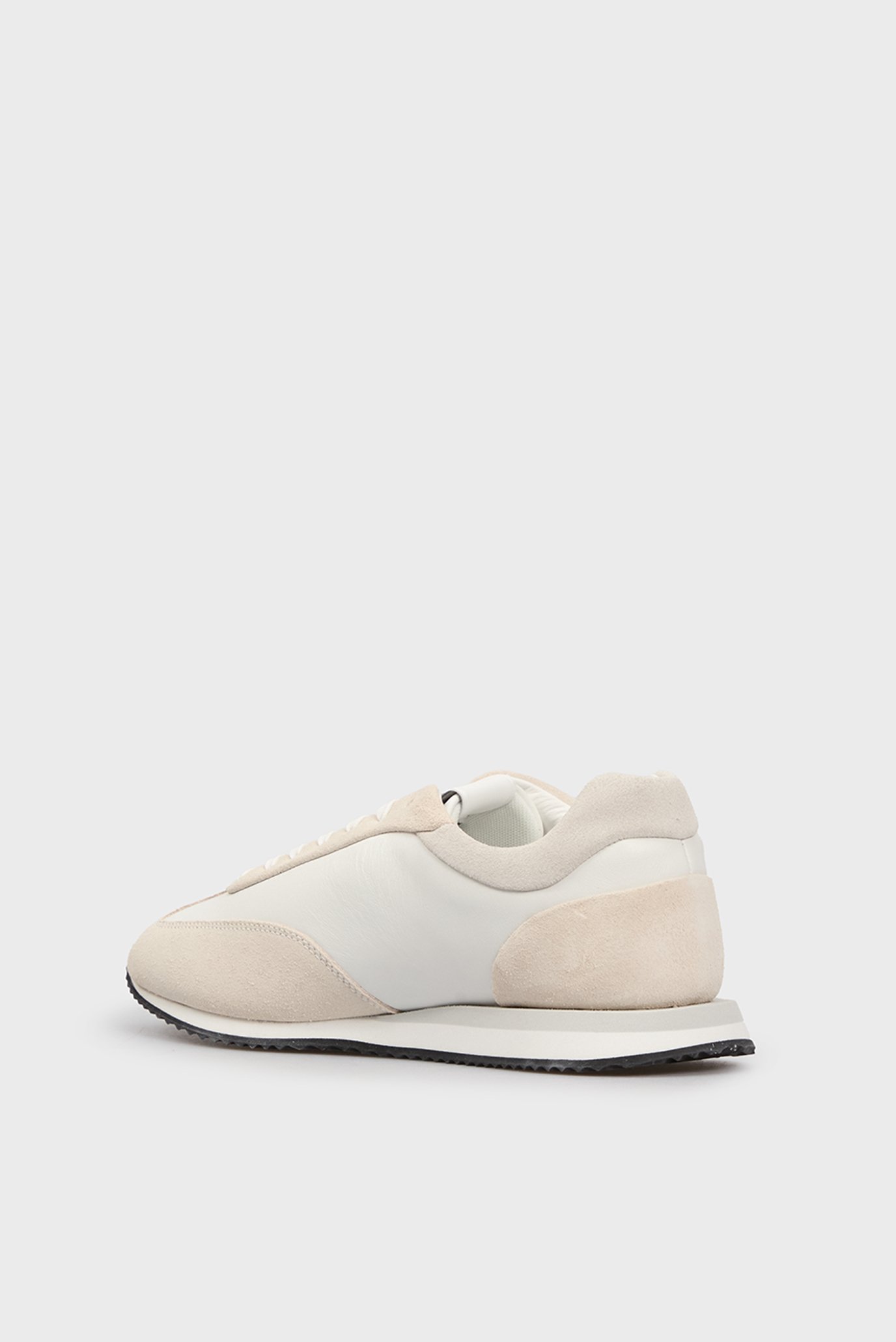 Женские белые кожаные кроссовки RUNNER LACE UP - LTH SUE MIX 5