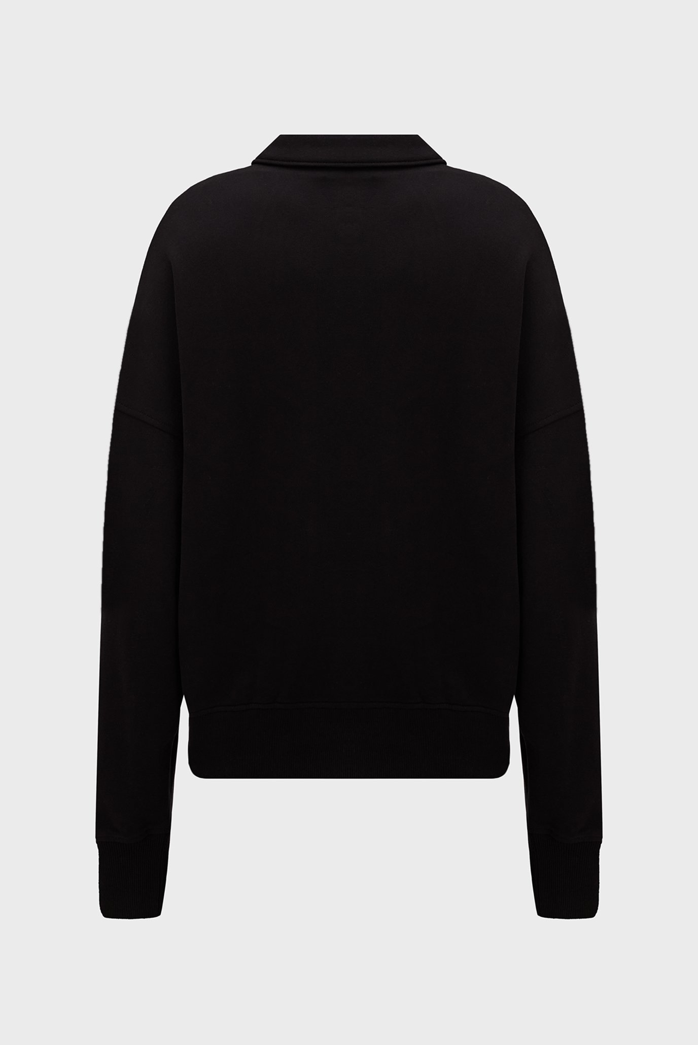 Мужская черная спортивная кофта WOVEN LABEL RELAXED RUGBYCalvin Klein Jeans Мужская черная спортивная кофта WOVEN LABEL RELAXED RUGBY 2