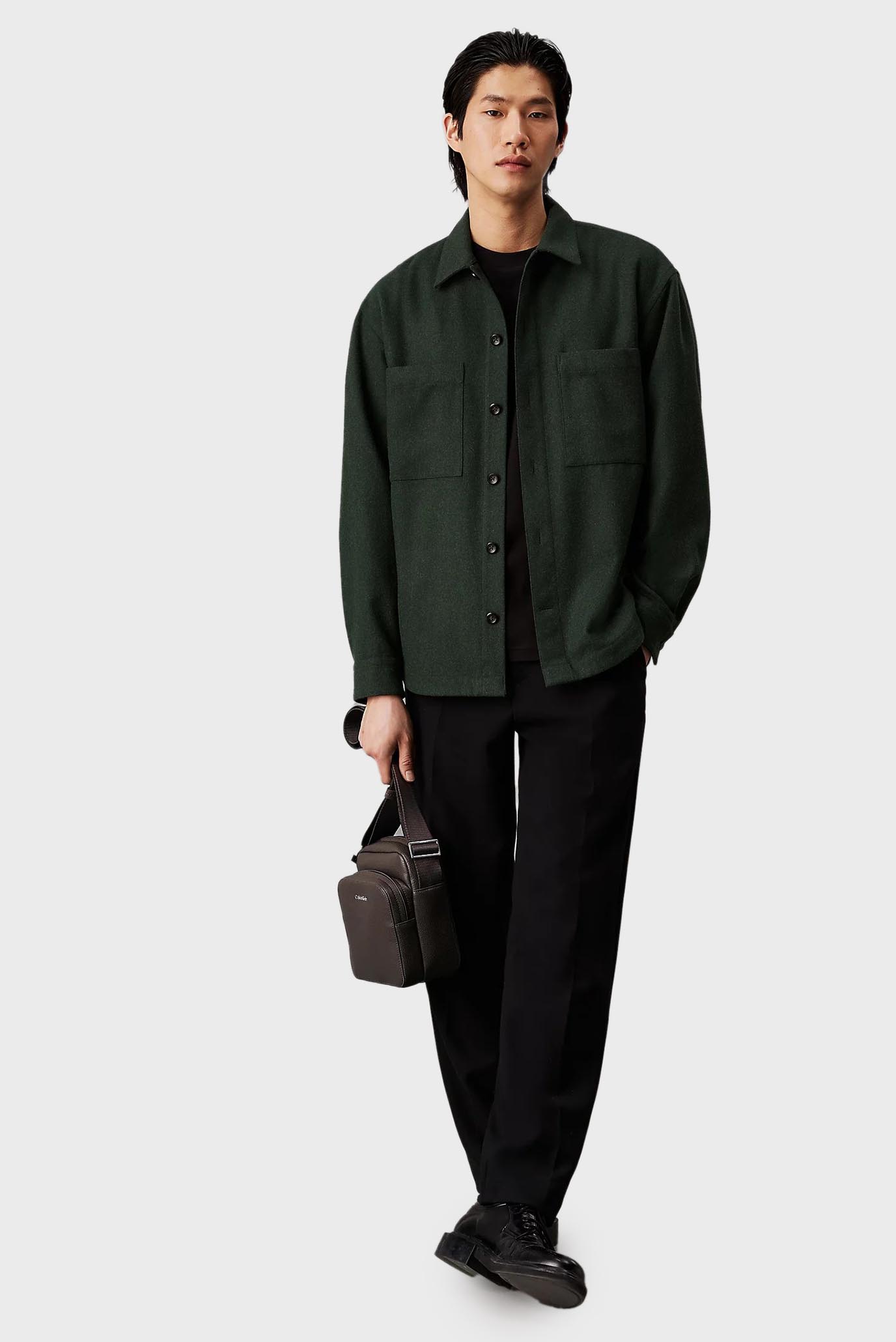 Мужская темно-коричневая сумка CK MUST REPORTER S W PCKT 2