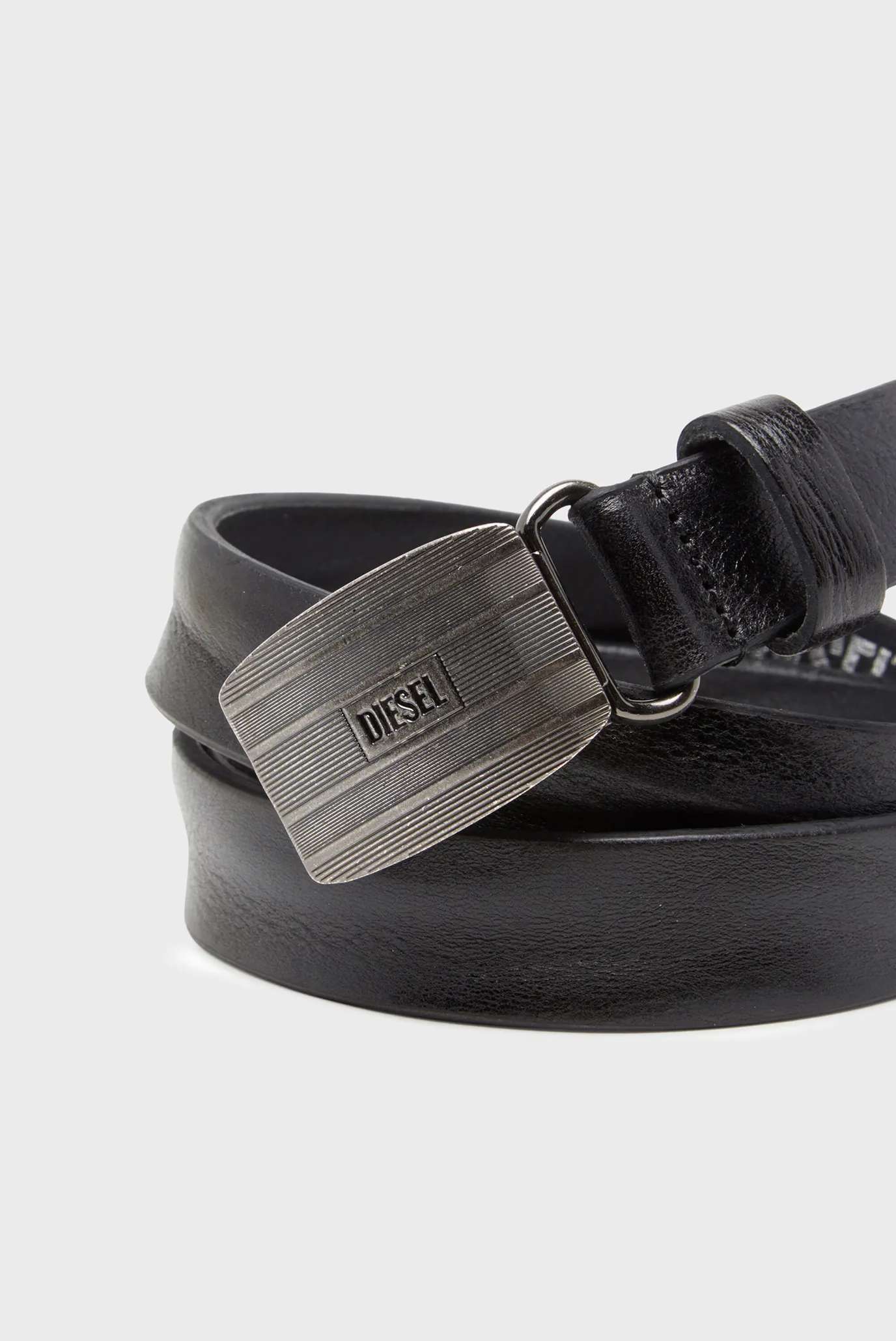 Ремень DIESEL LOGO B-BISCOTTO STRIPED BELT 3