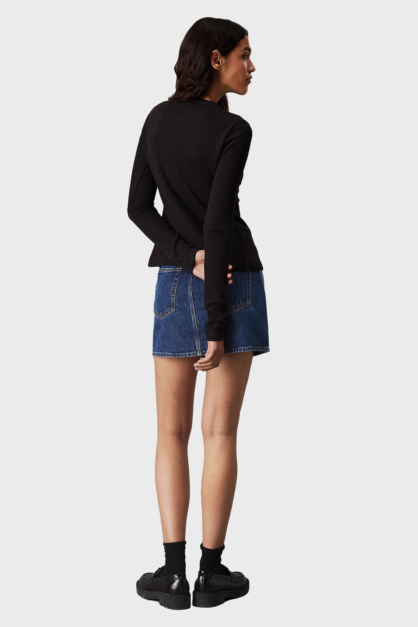 Женский черный кардиган TEXTURED RIB 3