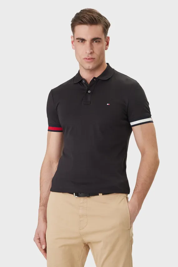 Поло RWB CUFF LIQUID COTTON SLIM POLO Tommy Hilfiger