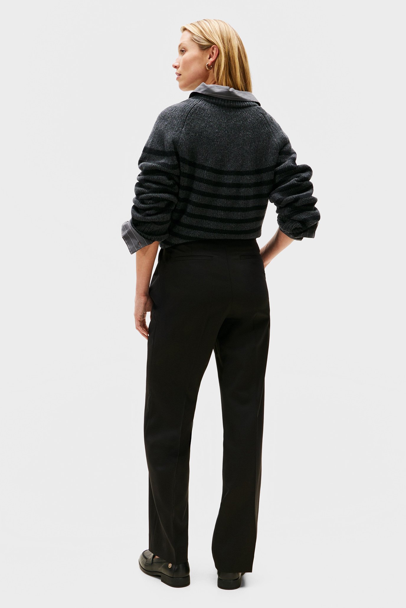 Штаны TIMELESS WOOL STRT PLEAT PANT 3