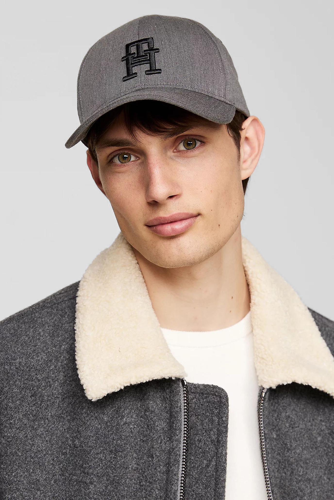 Мужская серая кепка TH IMD 6 PANEL CAP 2