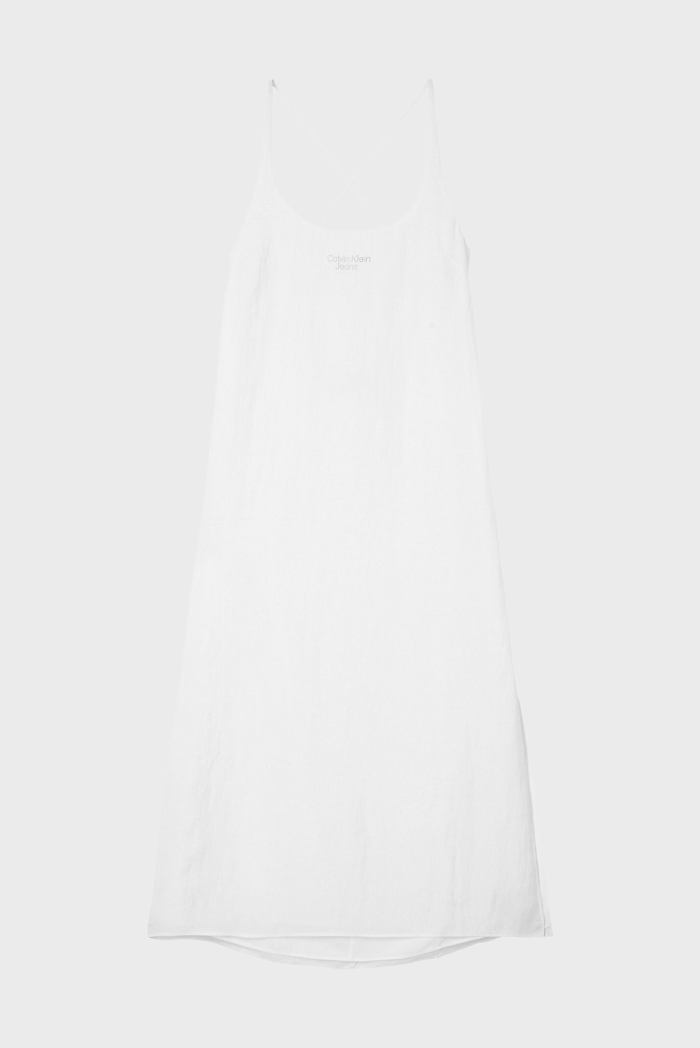 Женский белый сарафан GLAZED FABRIC 5